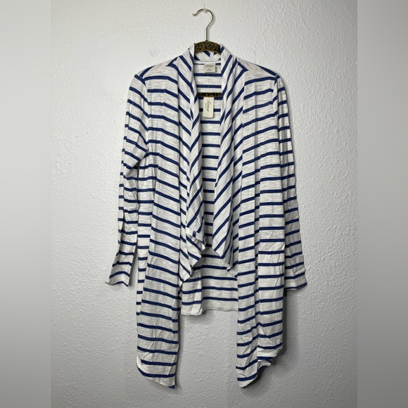 SOMA Slub Terry Open Front Cardigan Size Medium NWT - Picture 2 of 6